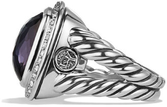 David Yurman Albion Ring with Black Orchid and Diamonds