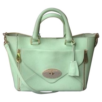 Mulberry Mint green willow tote