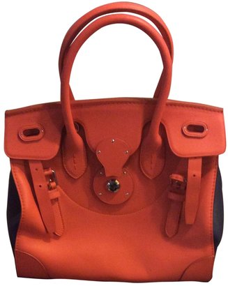 Ralph Lauren Black Label Orange Leather Handbag