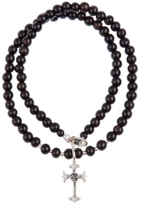 Catherine Michiels crucifix beaded necklace