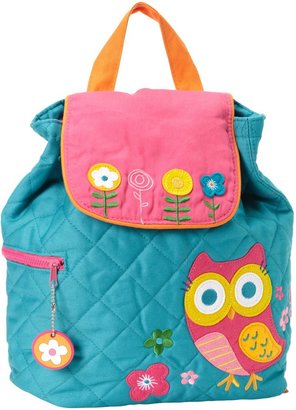 Stephen Joseph Teal Owl Quilted Backpack, Multi, One Size, 1-Pack