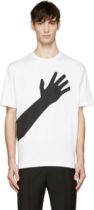 Lanvin White Hand Appliqué T-Shirt