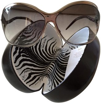 Roberto Cavalli Silver Metal Sunglasses