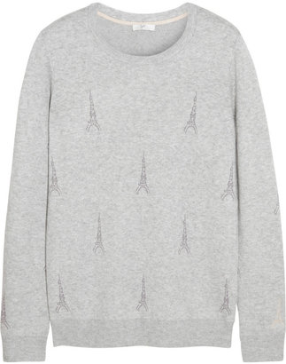 Joie Valera Eiffel Tower jacquard-knit sweater