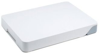Joseph Joseph Cut&Collect chopping board with integral drawer in white
