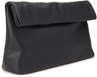 Forever 21 Faux Leather Roll-Top Clutch