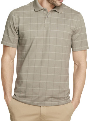 Van Heusen Short-Sleeve Windowpane Polo Shirt