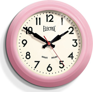 Newgate Small Electric Clock - Pink