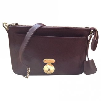 Celine Burgundy Leather Handbag