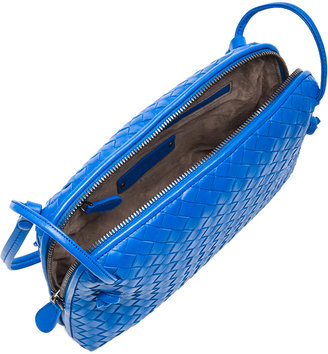Bottega Veneta Woven Messenger Bag in Signal Blue