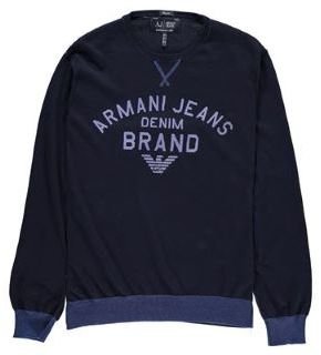 Armani Jeans Crew Logo Jumper