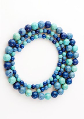 Fossil Blue Style Beads
