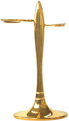 eShave T Stand for Razor and Brush - Gold Plated