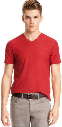 Kenneth Cole Reaction Shirt, Garment Dyed Slub V-Neck T-Shirt