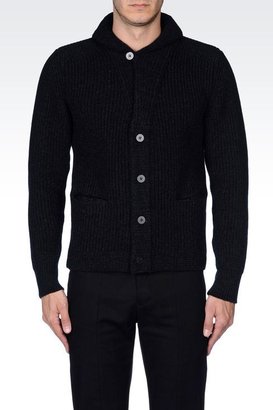 Giorgio Armani Knit Jacket With Shawl Lapels