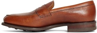 Brooks Brothers Peal & Co. Cognac Pebble Loafers