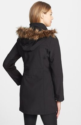 Calvin Klein Faux Fur Trim Soft Shell Jacket