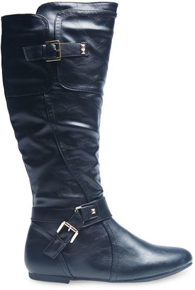 Wet Seal Stitched & Studded Tall Boots
