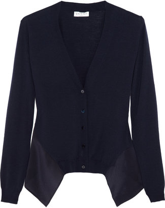 Vionnet Wool and crepe cardigan