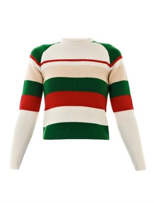 J.W.Anderson Striped crew-neck knit sweater