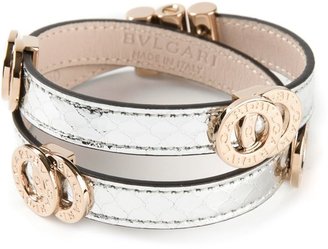 Bulgari double wrap logo bracelet