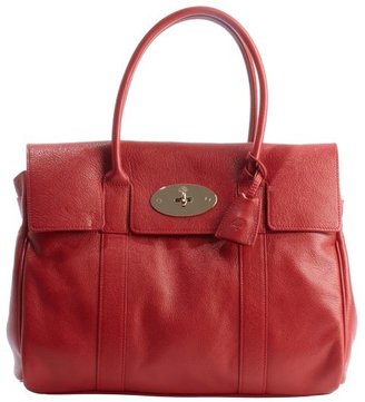 Mulberry poppy red leather 'Bayswater' top handle satchel
