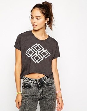 Illustrated People Maze Tank - Charcoal