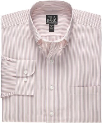 Jos. A. Bank Traveler Long-Sleeve Buttondown Pattern Sportshirt Big/Tall
