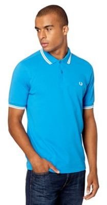 Fred Perry Blue twin tipped pique polo shirt