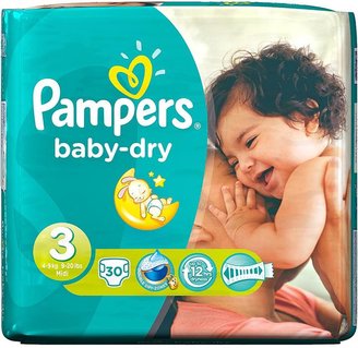 Pampers Baby Dry Carry Pack Midi 30's