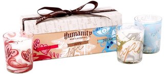 Blissliving Home Humanity Votive Candle Set, Love, Hope and Dream, 3 Count