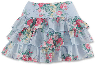 Ralph Lauren Polo Girls' Floral Ruffled Skirt