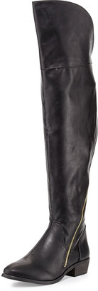 Report Signature Gwyn Over-the-Knee Leather Boot, Black