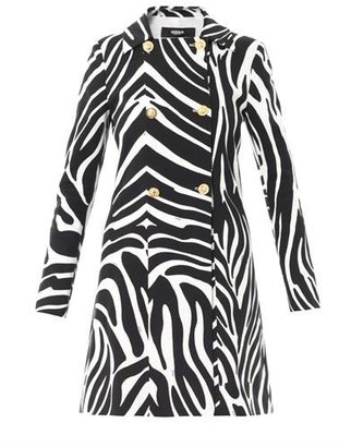 J.W.Anderson VERSUS X Zebra-print coat