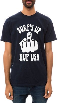 HUF The Surf's Up Tee in Navy
