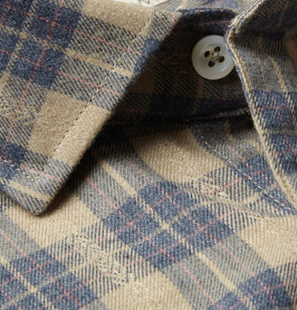Billy Reid John T Checked Flannel Shirt