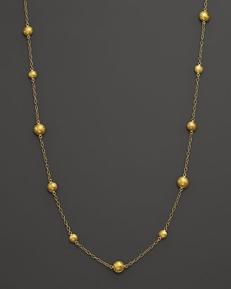 Gurhan 24K Gold Lentil Mini Station Necklace, 18"