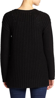 Eileen Fisher The Fisher Project Ribbed Hi-Lo Sweater