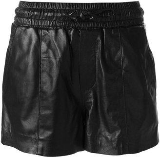 Koral leather shorts