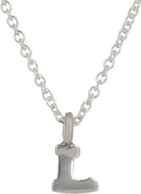 Sonya Renee Jewelry Silver Initial "L" Pendant Necklace