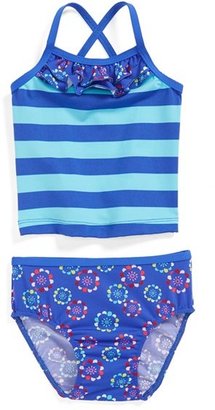 Tea Collection Two-Piece Tankini Swimsuit (Baby Girls)