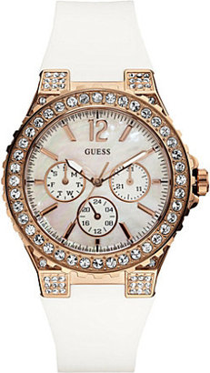 Mother of Pearl Guess W16577L1 stainless steel stone-set watch