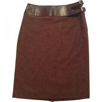 Polo Ralph Lauren Brown Wool Skirt