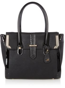Star by Julien Macdonald Designer black zip fastening music bag