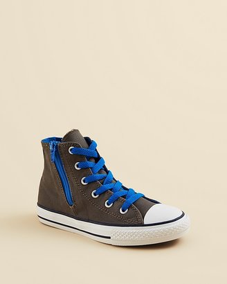 Converse Boys' Chuck Taylor All Star High Top Side Zip Sneakers - Toddler, Little Kid, Big Kid