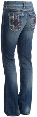 Wrangler Rock 47 Rhinestone Pocket Jeans - Low Rise (For Women)