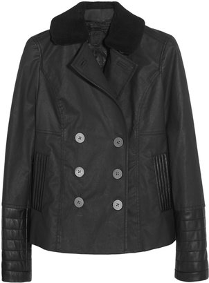 Karl Lagerfeld Paris Oban coated cotton-blend twill coat