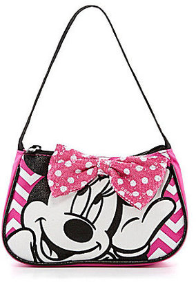 Disney Minnie Mouse Chevron-Striped/Dotted Handbag