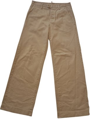 DSquared 1090 DSQUARED2 Beige Cotton Trousers