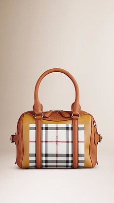 Burberry The Small Alchester In Horseferry Check And Leather